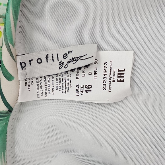 Profile by Gottex Beautiful Day High Waist Skirted Bikini Bottom Multicolor 16 - Picture 9 of 10